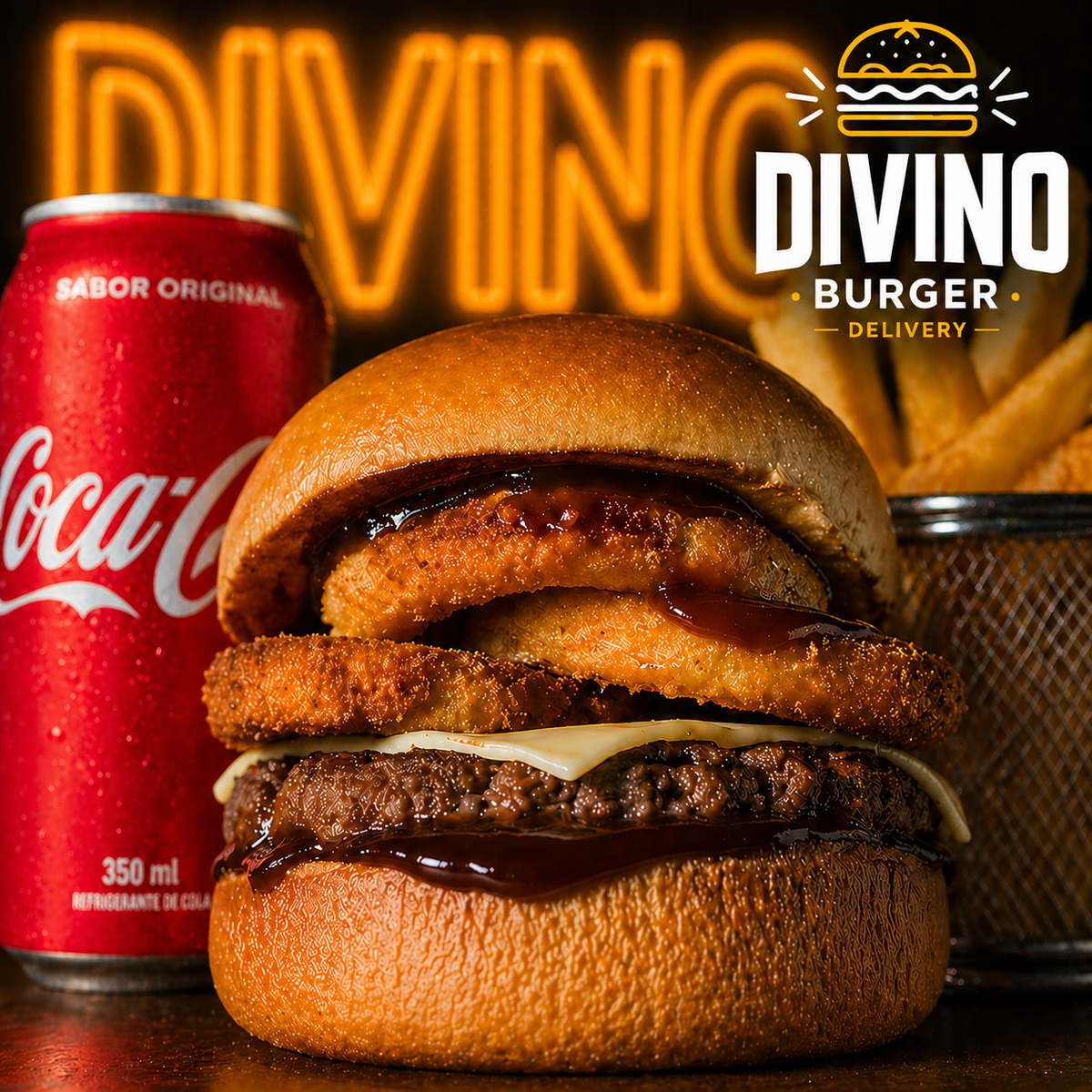 COMBO Classic Onion Rings + Coca-Cola + Fritas